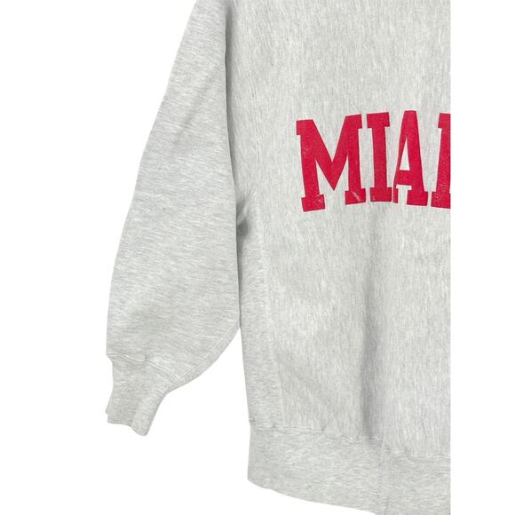 Vtg Champion Reverse Weave Sweatshirt MIAMI Of Ohio College Mens XL - Picture 3 of 7